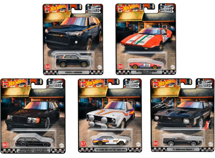 Hot Wheels Boulevard Premium Mix-M Arabalar GJT68 Beşli Set
