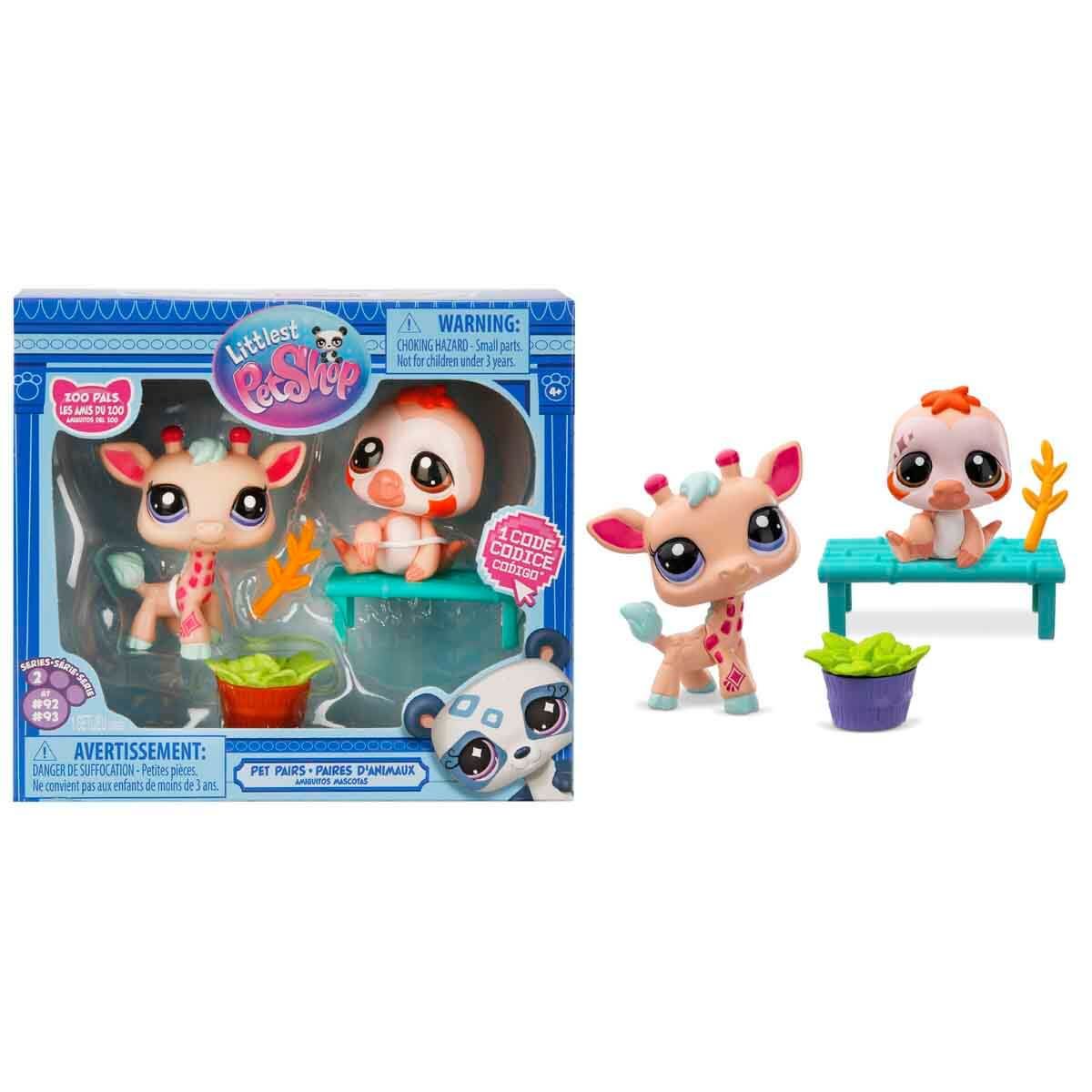 Littlest Pet Shop Minişler 2’li Figür Seti S2 Zürafa ve Tembel Hayvan