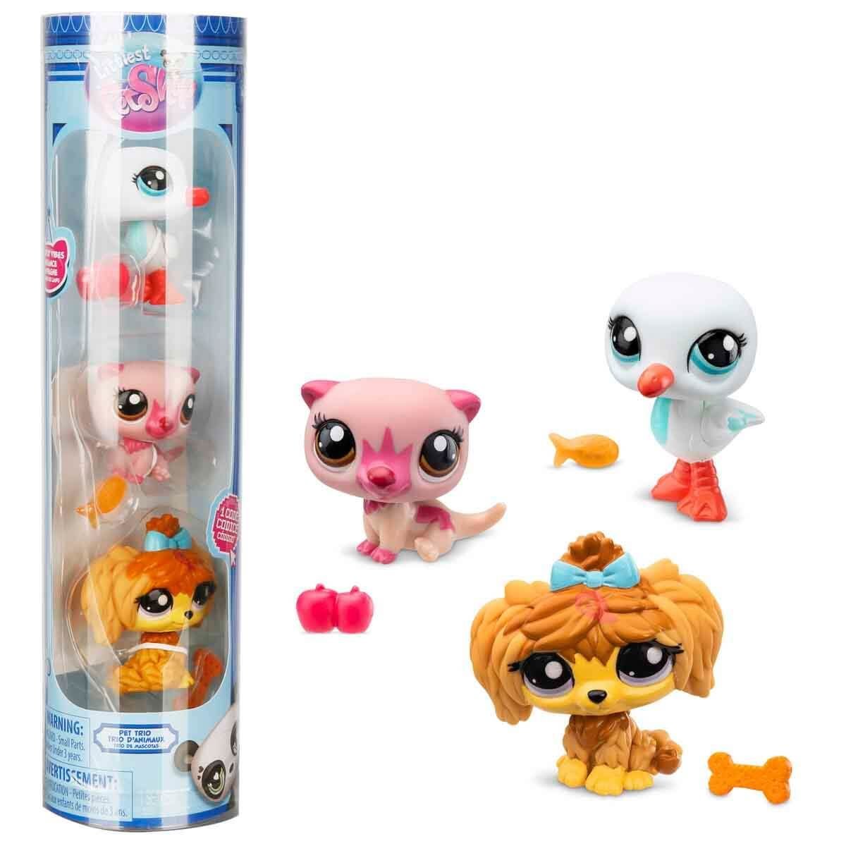 Littlest Pet Shop Minişler 3’li Figür Seti S2 Su Samuru-Martı ve Köpek
