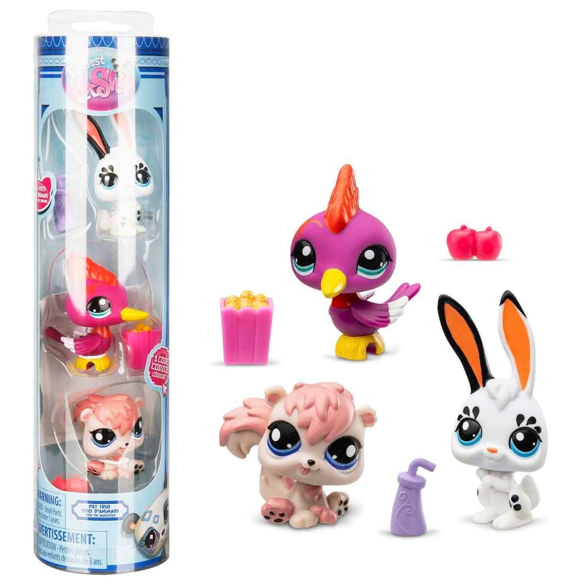 Littlest Pet Shop Minişler 3’li Figür Seti S2 Tavşan-Ağaçkakan ve Sincap