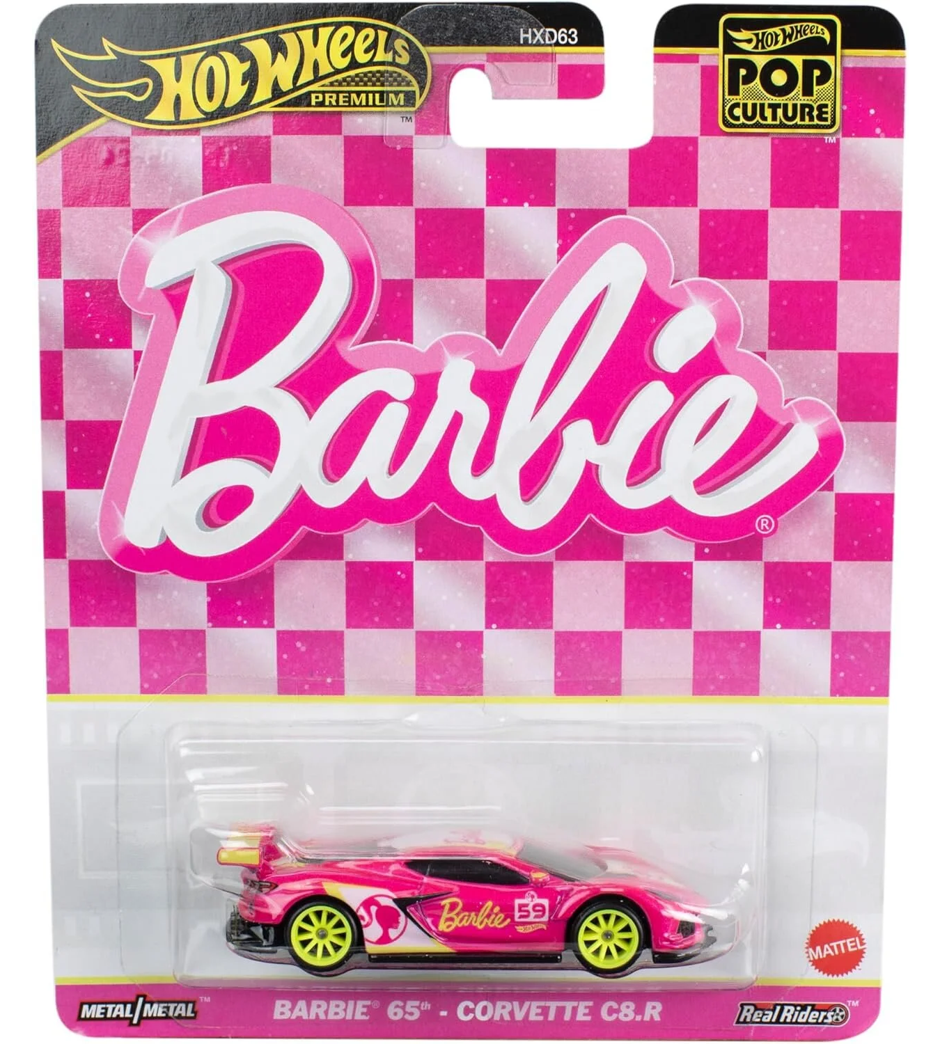 Hot Wheels Premium Pop Culture Barbie 65 Corvette C8.R
