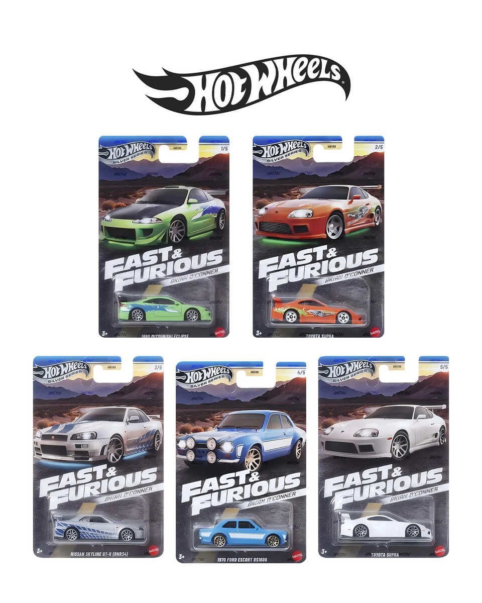 Hot Wheels Fast& Furious Brian O'Conner Uzun Kart Beşli Set