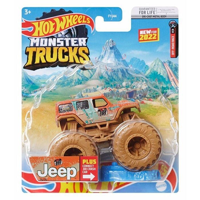 Hot Wheels Monster Trucks 1:64 Arabalar Jeep