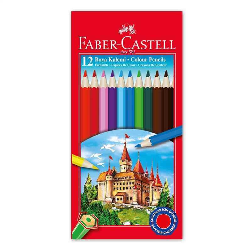 Faber Castell Kuru Boya Kalemi 12 Renk
