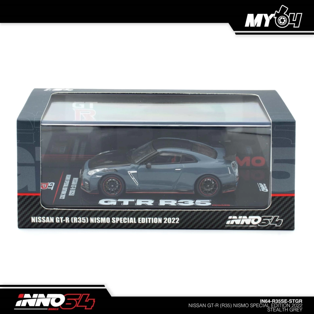 Inno 1/64 Nissan GT-R (R35) Nismo Special Edition 2022 Stealth Gray