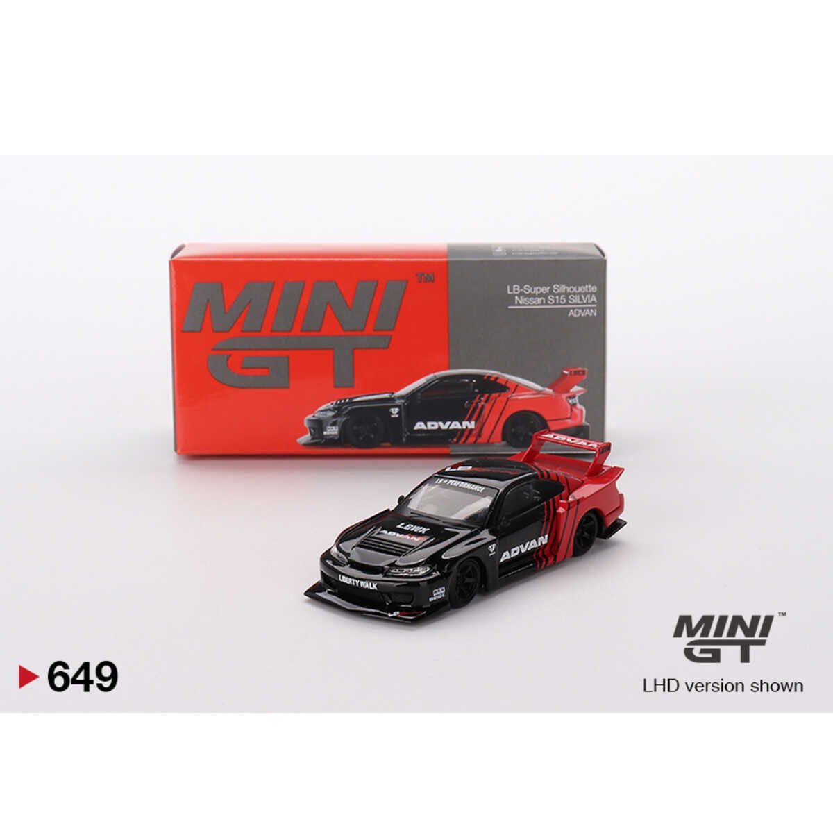 Mini GT 1:64 1/64 LB-Super Silhoutte Nissan S15 Silvia ''ADVAN''