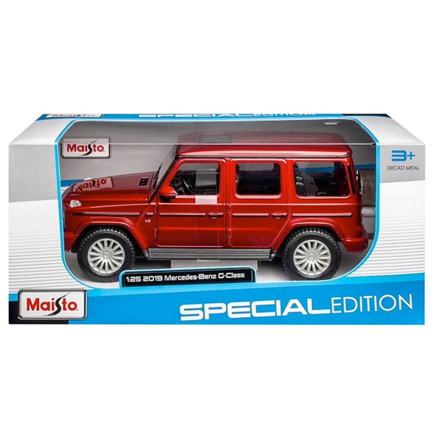 Maisto 1:25 Maisto 2019 Mercedes Benz G-Class Model Araba Kırmızı