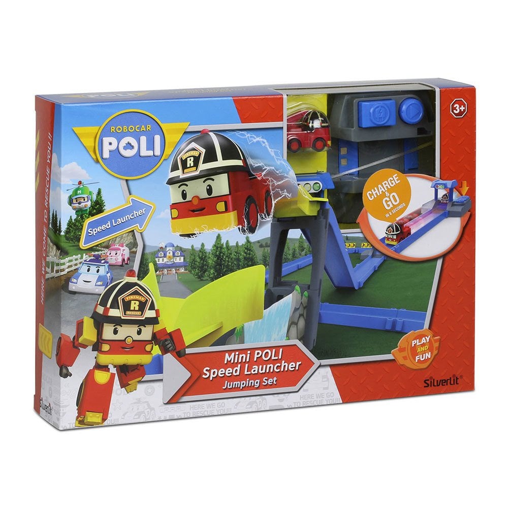 Robocar Poli Fırlatıcılı Yol ve Atlama Seti