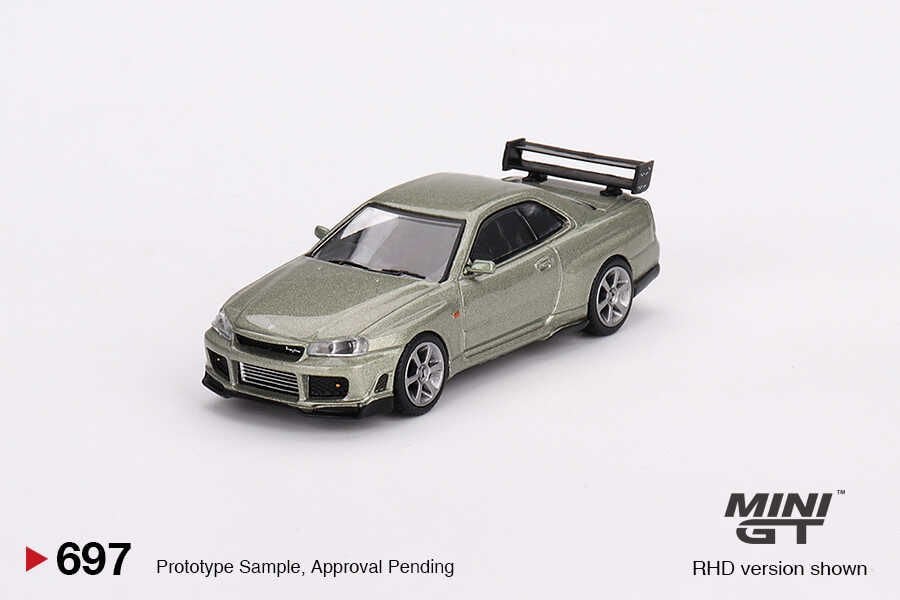 Mini GT 1:64 Nissan Skyline GT-R (R34) Tommykaira R-z Millenium Jade