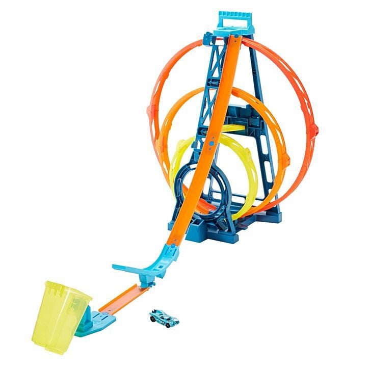 Hot Wheels Track Builder Üçlü Çember Seti GLC96