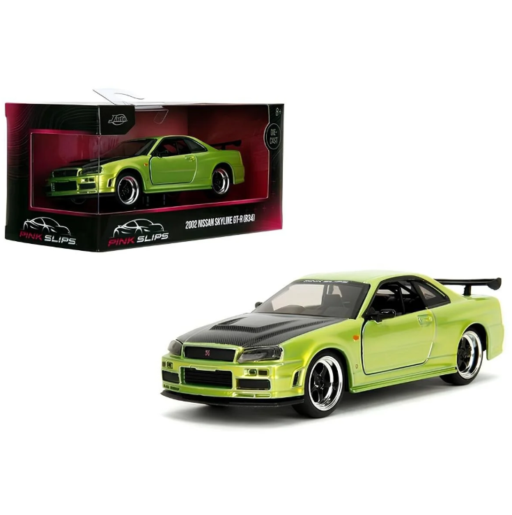 Jada 1:32 Pink Slips 2002 Nissan Skyline GT-R (R34)