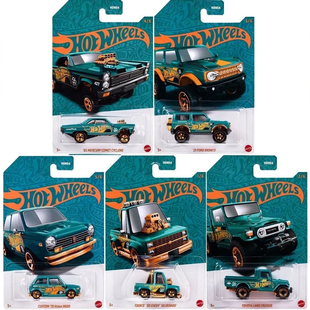 Hot Wheels Uzun Kart Pearl & Chrome Beşli Set
