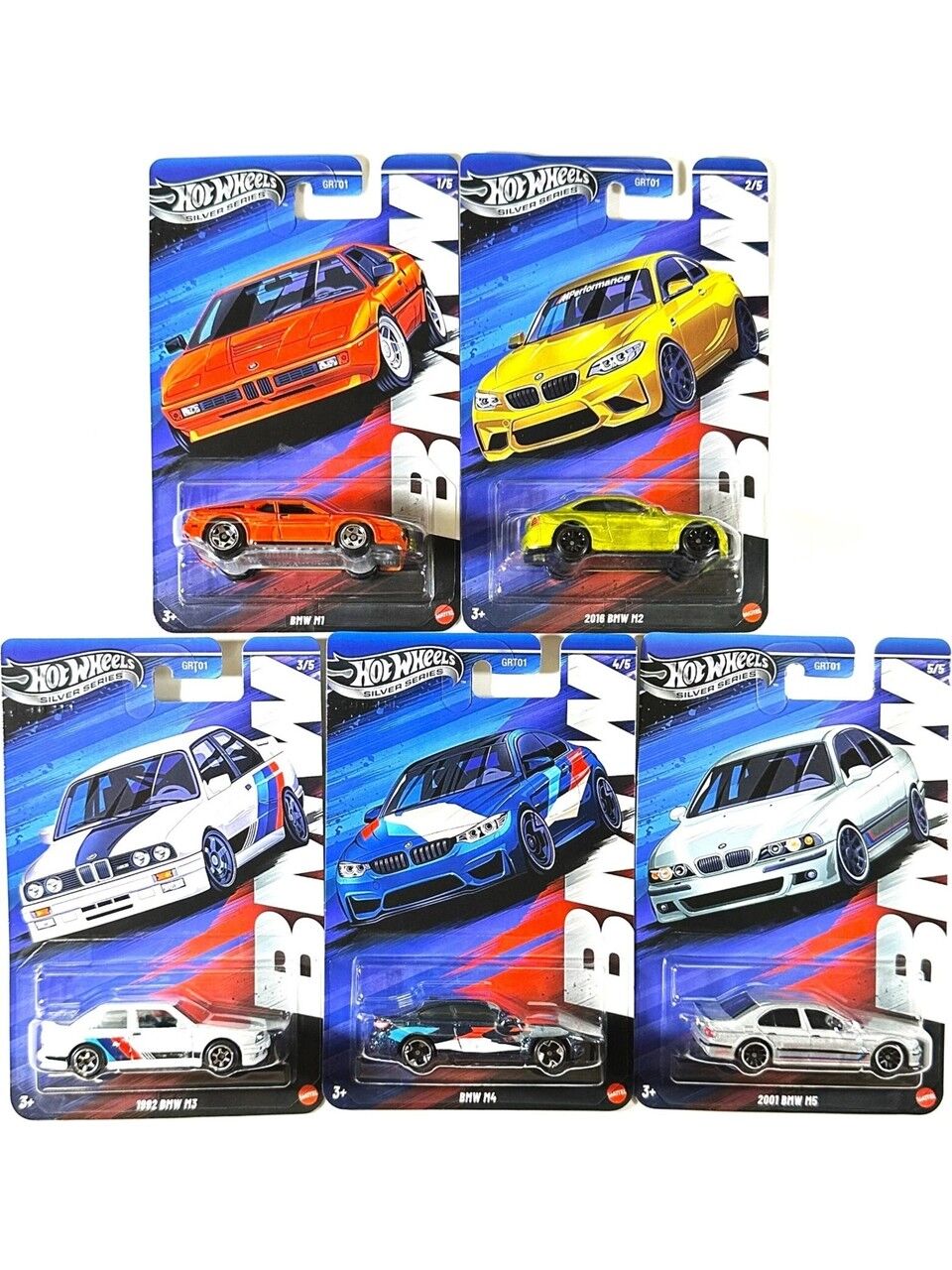 Hot Wheels Uzun Kart BMW M Serisi Beşli Set