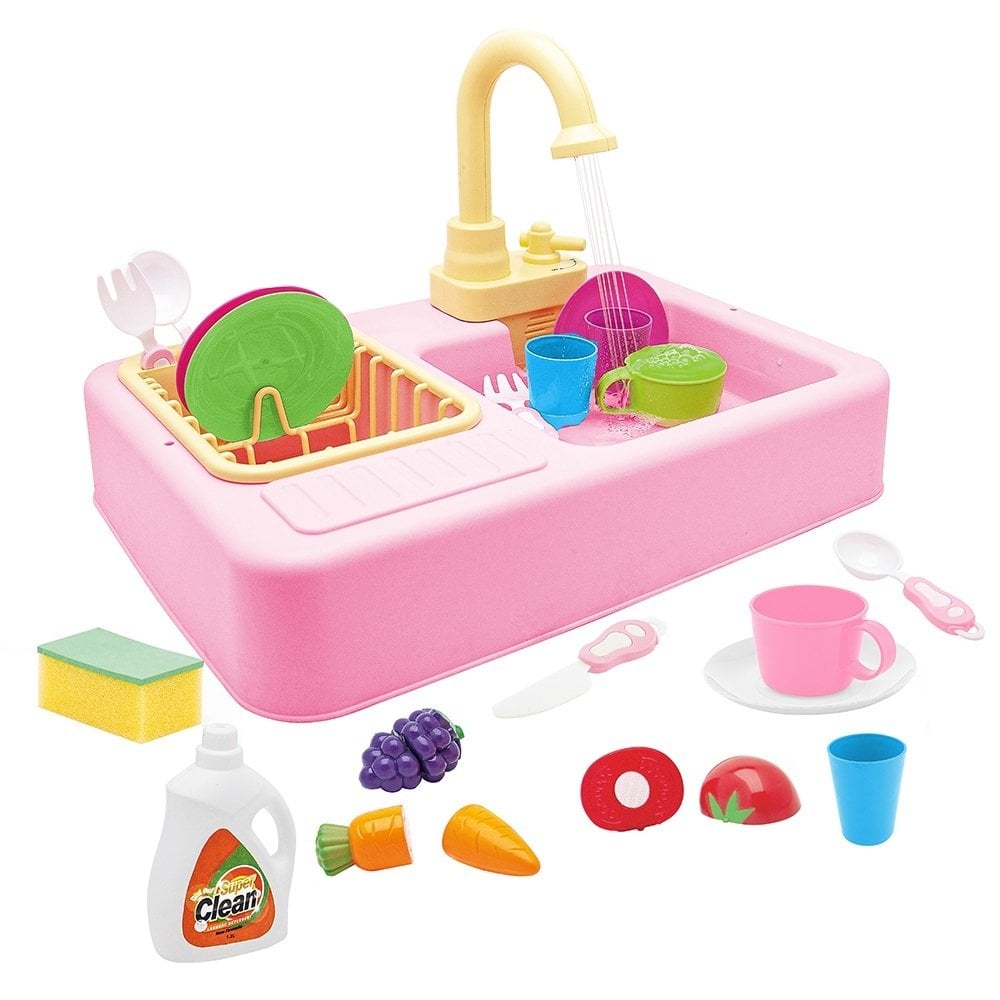 Modern Lavabo Mutfak Seti Pembe