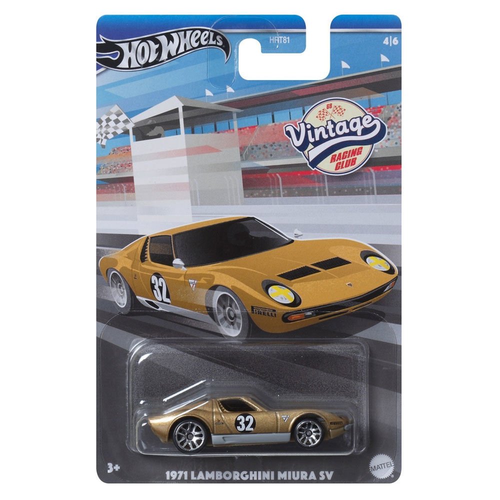 Hot Wheels Vintage Temalı Arabalar 1971 Lamborghini Miura SV