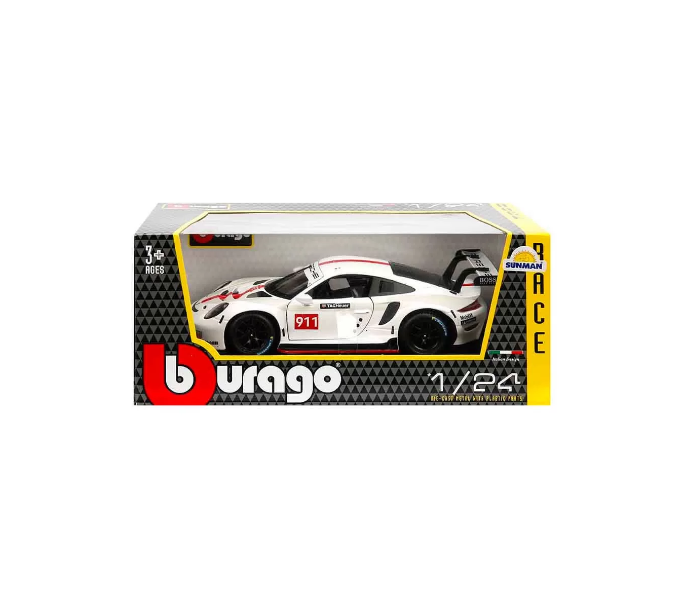 Burago 1:24 Porsche 911 RSR GT Model Araba