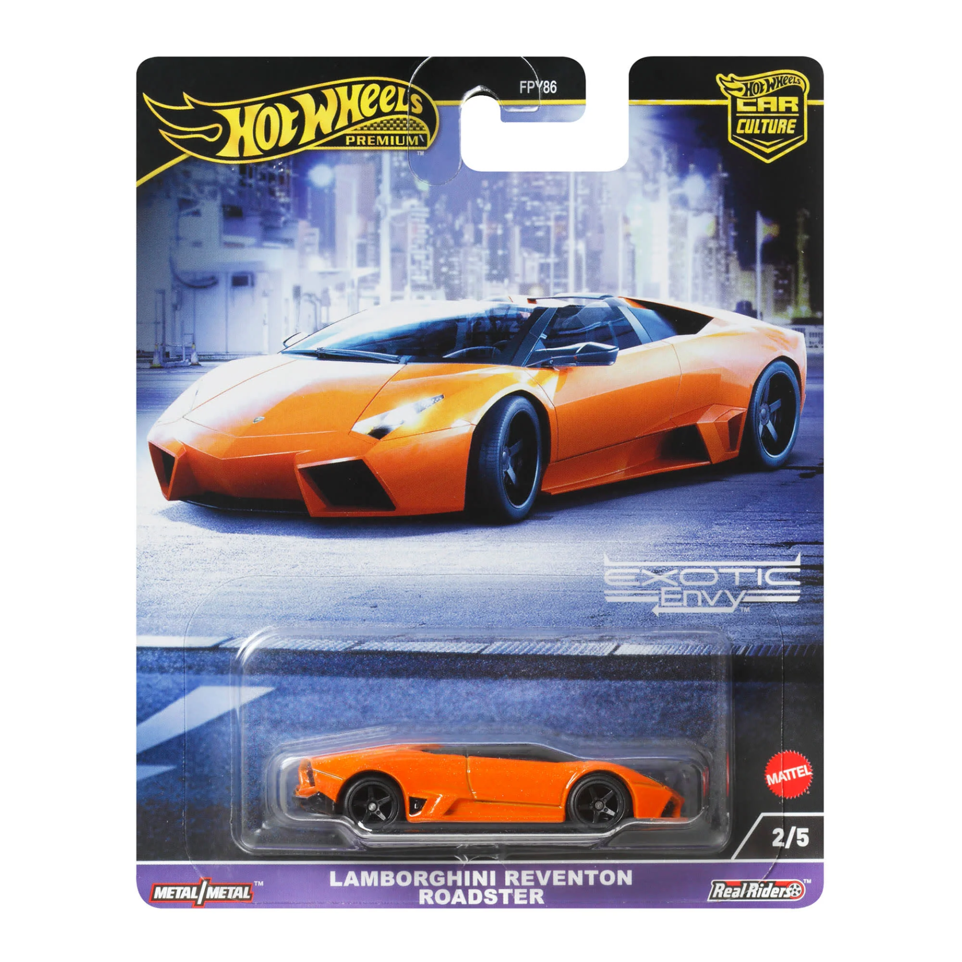 Hot Wheels Premium 2024 Exotic Envy Lamborghini Reventon Roadster