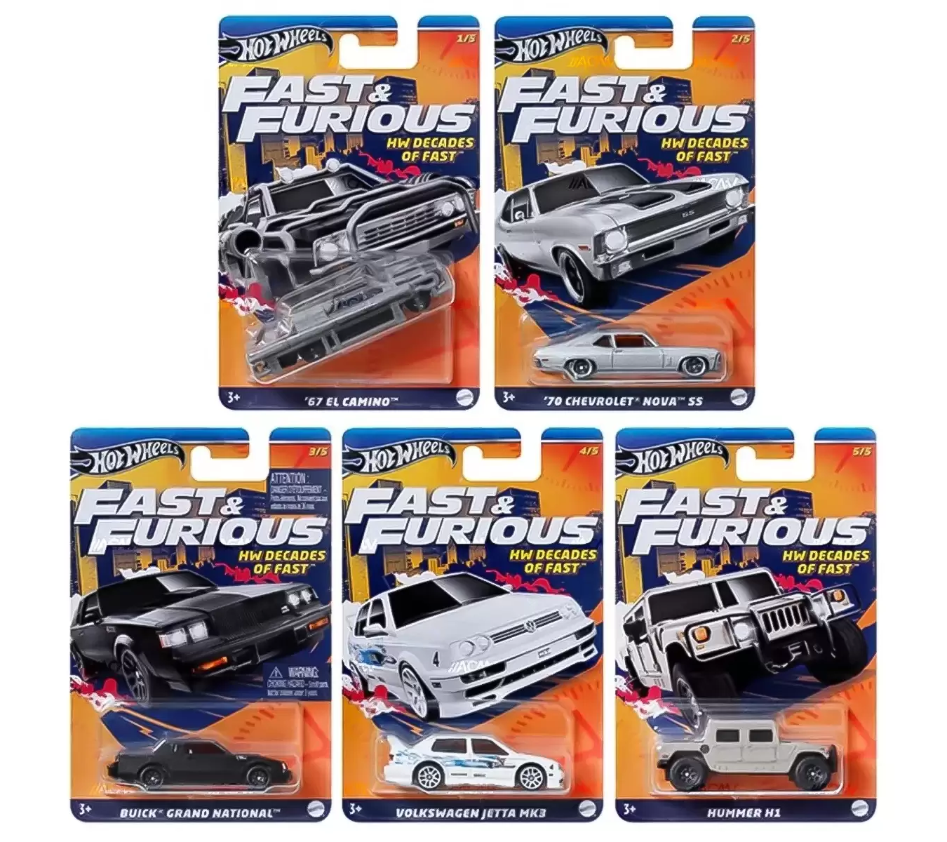 Hot Wheels Fast and Furious Uzun Kart Set