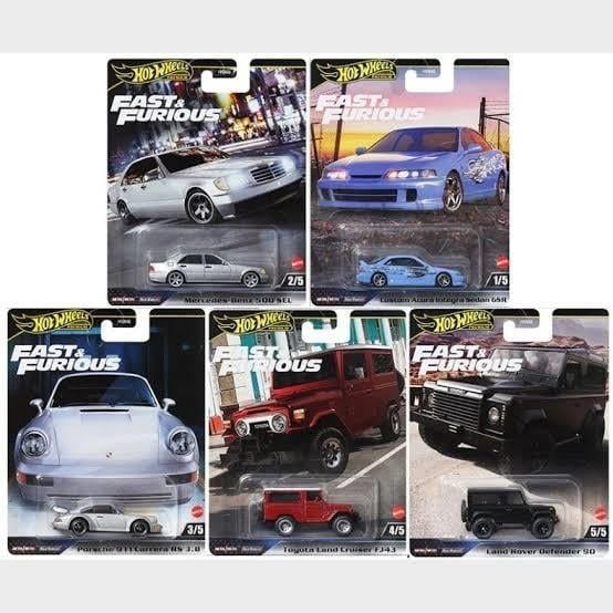 Hot Wheels Premium Fast & Furious 2024 Beşli Set