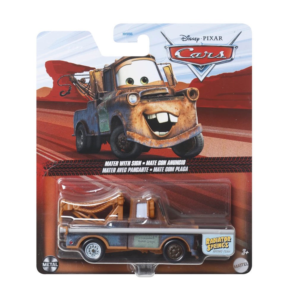 Cars Mater With Sign Karakter Araç