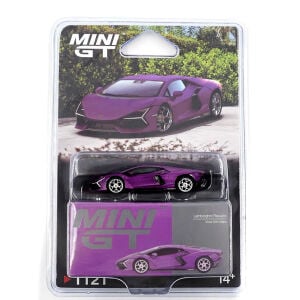 Mini GT 1/64 Lamborghini Revuelto Viola Blister Paket MGT01121-BL