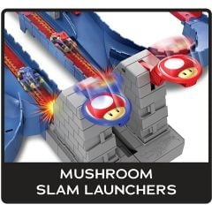 Hot Wheels MarioKart Bowserın Kalesinde Kaos