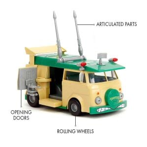 Jada 1:32 Ninja Turtles Party Wagon Model Araba