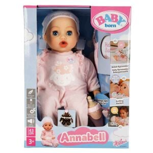 Baby Born Sesli ve Hareketli Annabell Bebek 43 cm.