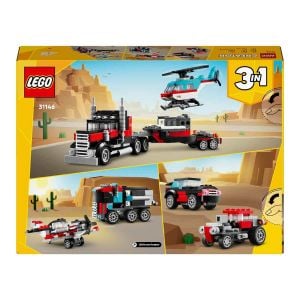 LEGO Creator Helikopterli Açık Kasa Kamyon 31146