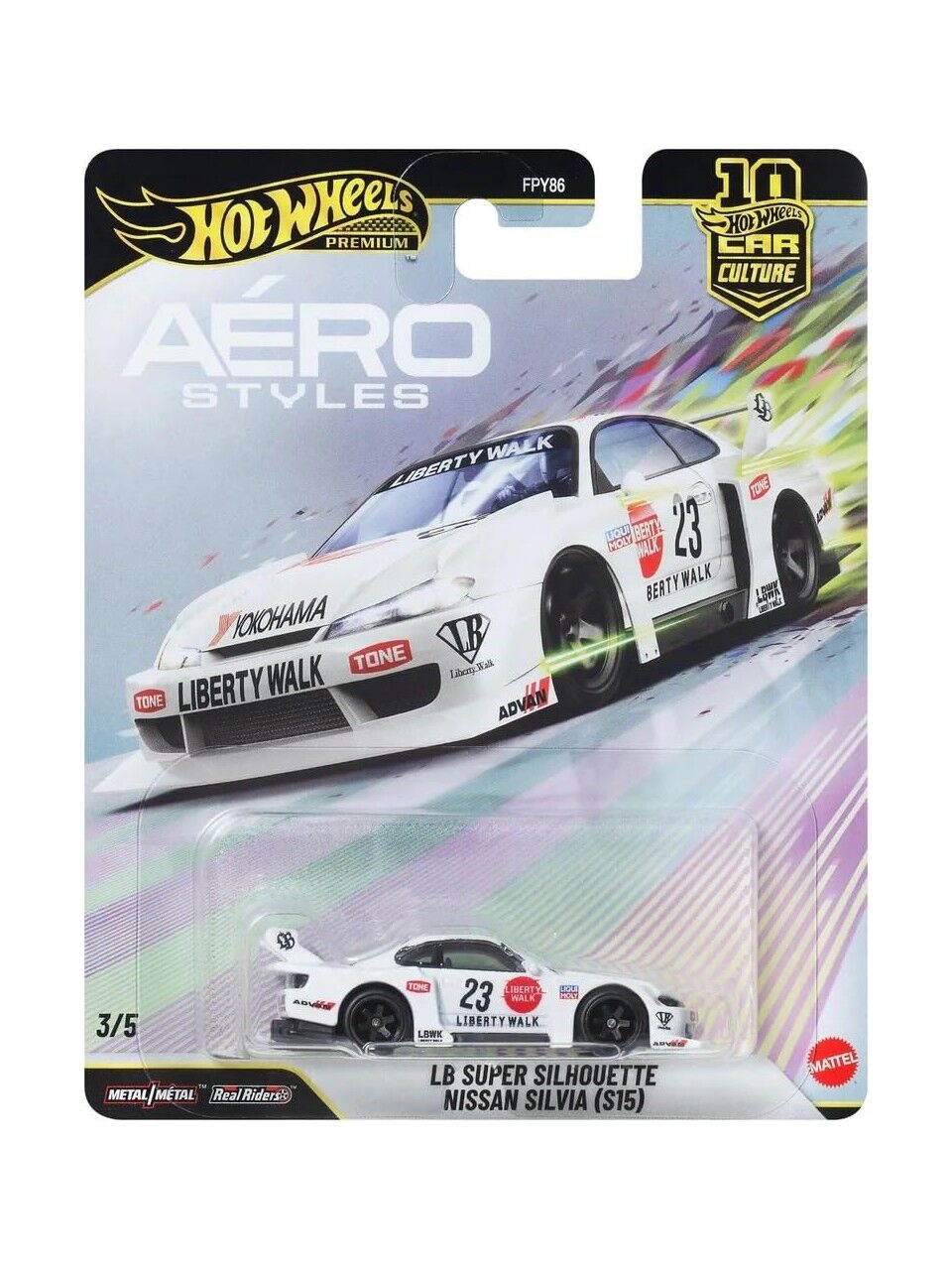 Hot Wheels Premium Aéro Styles LB Super Silhoulette Nissan Silvia (S15) JKF34