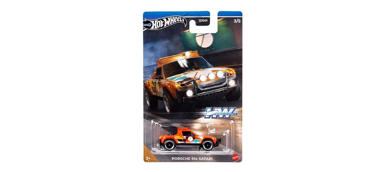 Hot Wheels Speed Graphics Serisi Uzun Kart Porsche 914 Safari