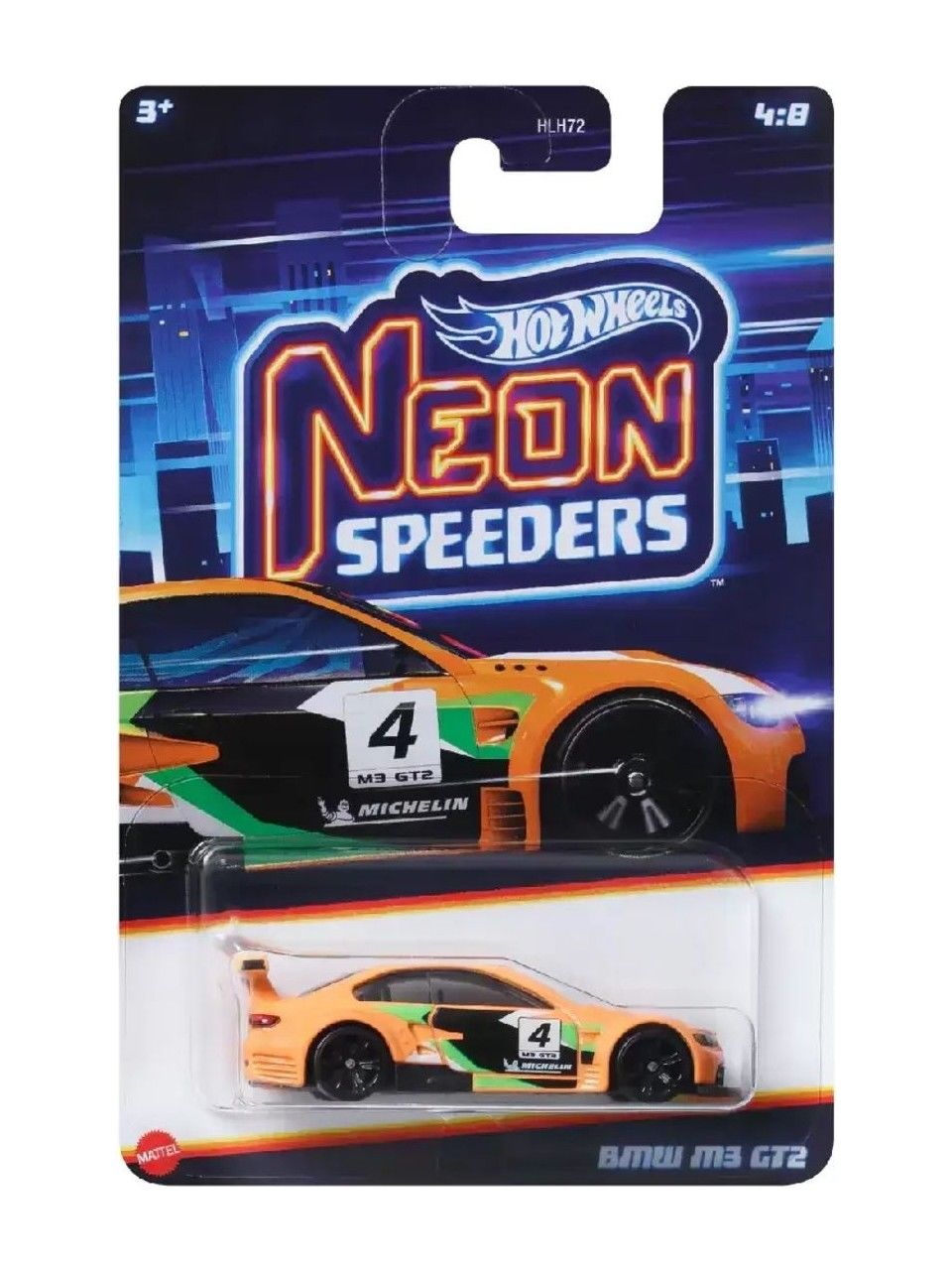 Hot Wheels Neon Yarışçılar Serisi Uzun Kart BMW M3 GT2