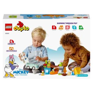 Lego Duplo Disney Mickey ve Arkadaşları Kamp Macerası 10997 - 2 Yaş ve Üzeri Çocuklar için Daisy Duck, Cin, Can ve Cem’i İçeren Eğitici Oyuncak Yapım Seti (37 Parça)