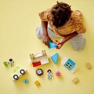 Lego Duplo Kasabası Tekerlekli Aile Evi 10986 2 Yaş ve Üzeri için Yaratıcı Oyuncak Yapım Seti