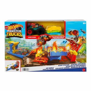 Hot Wheels Monster Trucks Patlama İstasyonu Oyun Seti