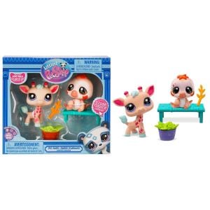 Littlest Pet Shop Minişler 2’li Figür Seti S2 Zürafa ve Tembel Hayvan