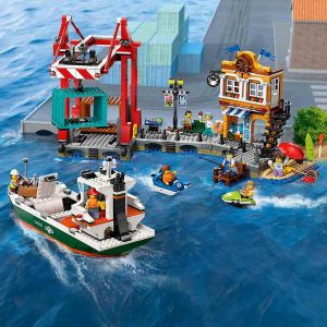 LEGO City Sarı Yük Gemili Liman 60422
