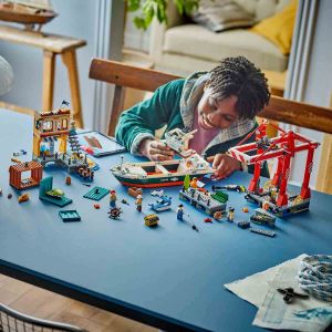 LEGO City Sarı Yük Gemili Liman 60422