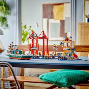 LEGO City Sarı Yük Gemili Liman 60422