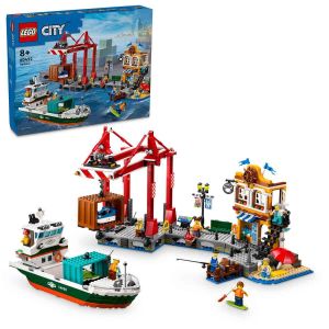 LEGO City Sarı Yük Gemili Liman 60422