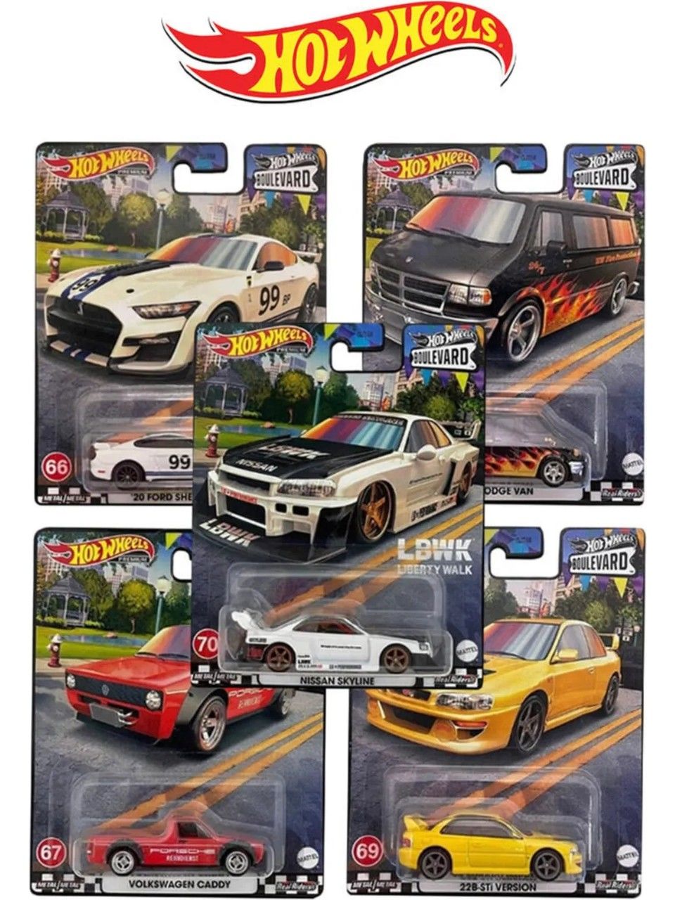 Hot Wheels Premium Boulevard 2023 Beşli Set