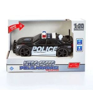 Adeland Nitro Speed 1:20 Polis Arabası Siyah Işıklı Sesli