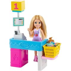 Barbie Chelsea Meslekleri Öğreniyor Market Çalışanı