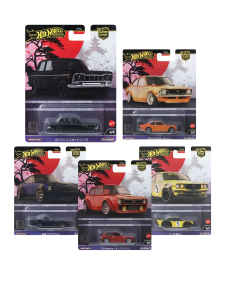 Hot Wheels Premium Japan Historic Mix 4 ''Chase 0'' Beşli Set
