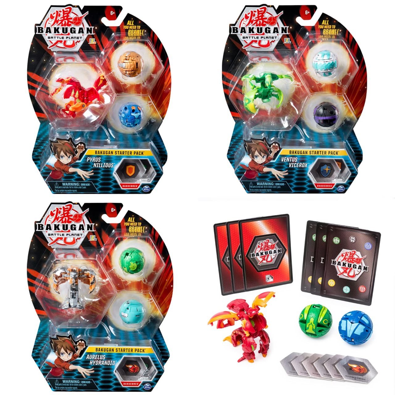 Bakugan Başlangıç Paketi 3 lü