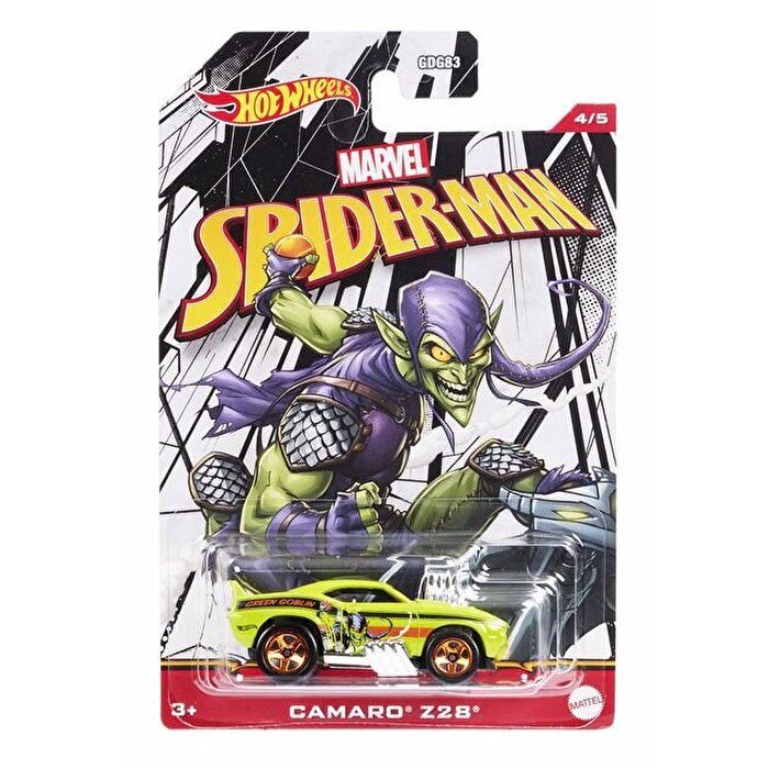 Hot Wheels Marvel Spiderverse Araçlar Camaro Z28