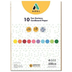 Adel Renkli Fon Kartonu 25x35 10 Renk