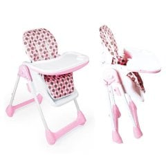 Dolu Lüx Mama Sandalyesi Pembe