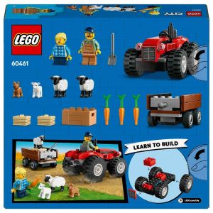LEGO City Römorklu Kırmızı Çitflik Traktörü ve Koyun 60461