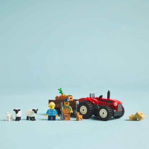 LEGO City Römorklu Kırmızı Çitflik Traktörü ve Koyun 60461